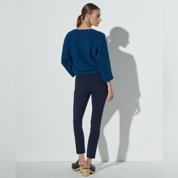 R Label The Reset Skinny Stretch Trouser Pants Navy - Picture 3 of 13